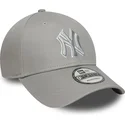 petten-gebogen-grijs-verstelbaar-9forty-outline-van-new-york-yankees-mlb-van-new-era