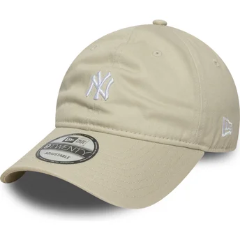 Petten gebogen beige verstelbaar 9TWENTY Mini van New York Yankees MLB van New Era