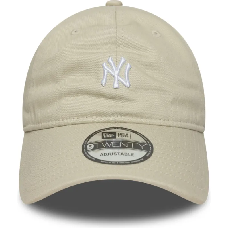 petten-gebogen-beige-verstelbaar-9twenty-mini-van-new-york-yankees-mlb-van-new-era