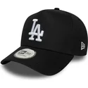 petten-gebogen-zwart-snapback-e-frame-league-essential-van-los-angeles-dodgers-mlb-van-new-era