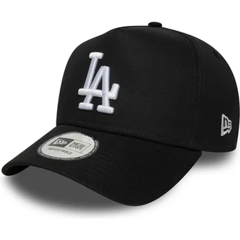 Petten gebogen zwart snapback E Frame League Essential van Los Angeles Dodgers MLB van New Era