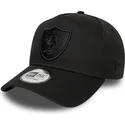 petten-gebogen-zwart-snapback-e-frame-essential-van-las-vegas-raiders-nfl-van-new-era