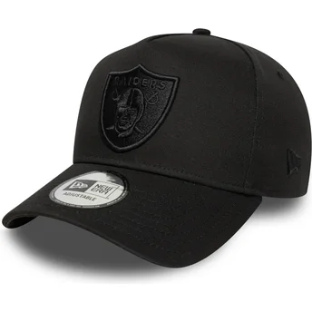 Petten gebogen zwart snapback E Frame Essential van Las Vegas Raiders NFL van New Era