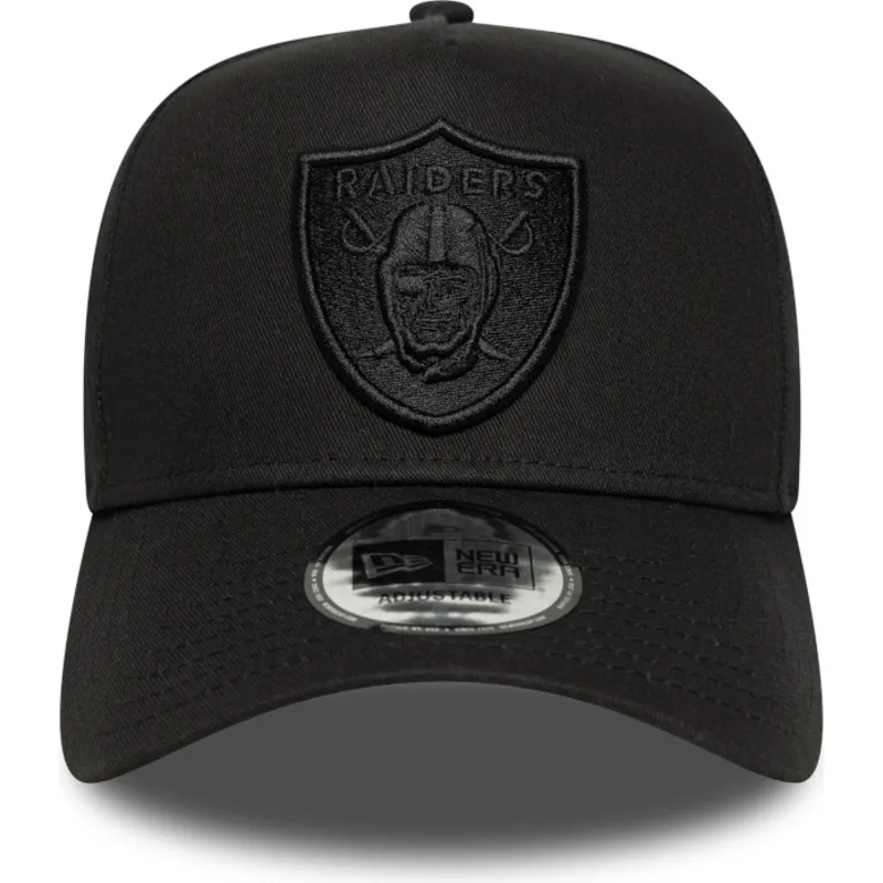 petten-gebogen-zwart-snapback-e-frame-essential-van-las-vegas-raiders-nfl-van-new-era