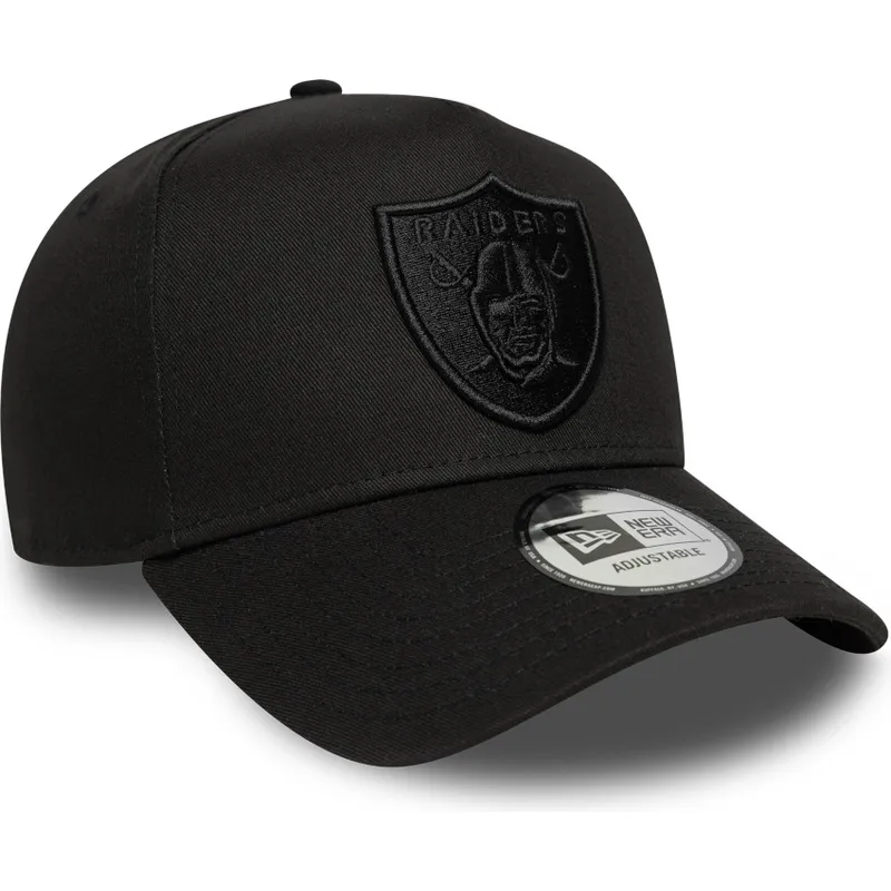 petten-gebogen-zwart-snapback-e-frame-essential-van-las-vegas-raiders-nfl-van-new-era