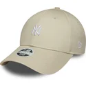 petten-gebogen-beige-verstelbaar-9forty-mini-van-new-york-yankees-mlb-van-new-era