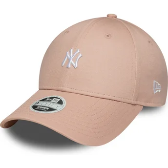 Petten gebogen roze verstelbaar 9FORTY Mini van New York Yankees MLB van New Era