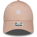 petten-gebogen-roze-verstelbaar-9forty-mini-van-new-york-yankees-mlb-van-new-era