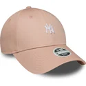 petten-gebogen-roze-verstelbaar-9forty-mini-van-new-york-yankees-mlb-van-new-era