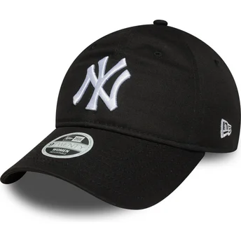 Petten gebogen zwart verstelbaar 9TWENTY League Essential van New York Yankees MLB van New Era