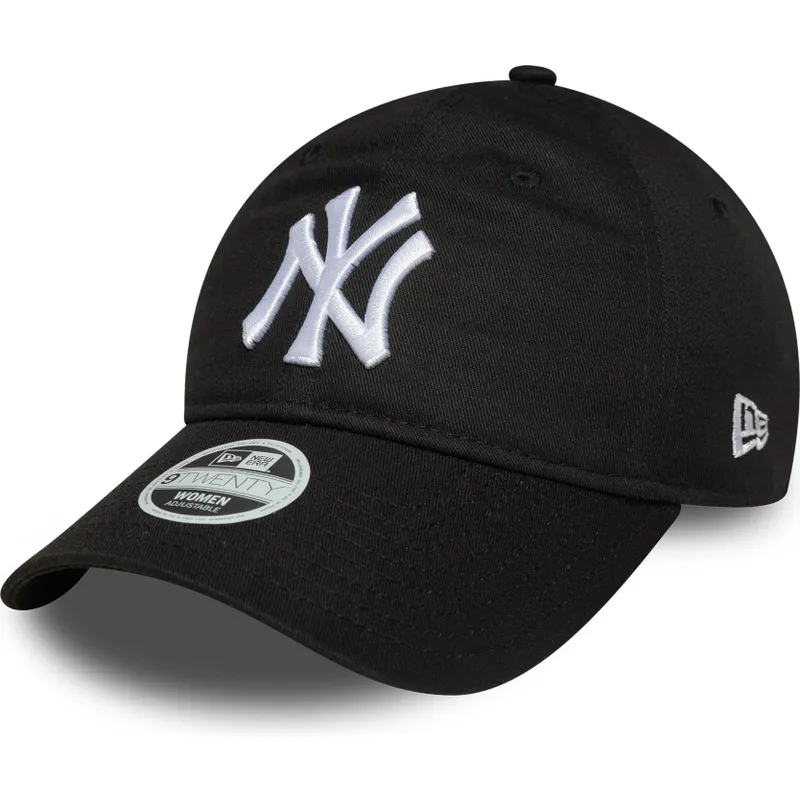 petten-gebogen-zwart-verstelbaar-9twenty-league-essential-van-new-york-yankees-mlb-van-new-era