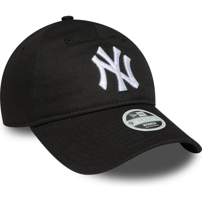 petten-gebogen-zwart-verstelbaar-9twenty-league-essential-van-new-york-yankees-mlb-van-new-era