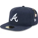 petten-plat-marineblauw-fitted-59fifty-a-frame-championship-side-flag-van-atlanta-braves-mlb-van-new-era