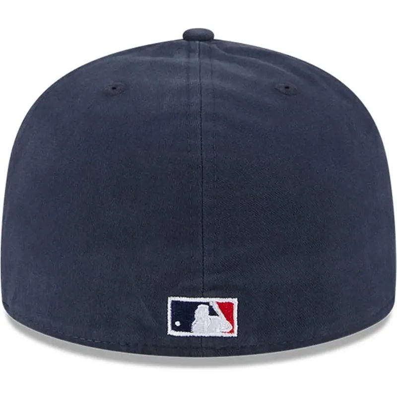 petten-plat-marineblauw-fitted-59fifty-a-frame-championship-side-flag-van-atlanta-braves-mlb-van-new-era