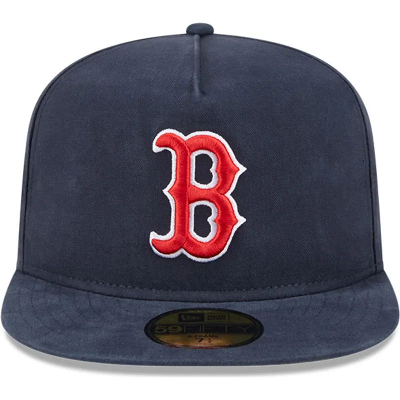 petten-plat-marineblauw-fitted-59fifty-a-frame-championship-side-flag-van-boston-red-sox-mlb-van-new-era
