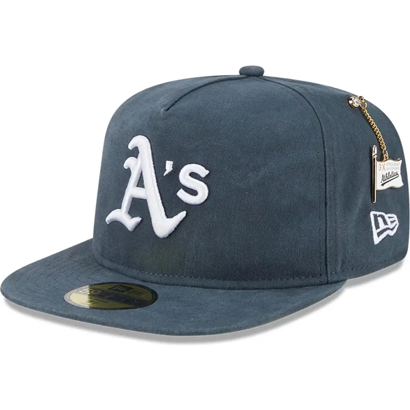 petten-plat-groen-fitted-59fifty-a-frame-championship-side-flag-van-oakland-athletics-mlb-van-new-era