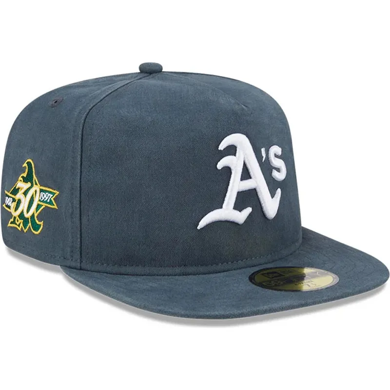petten-plat-groen-fitted-59fifty-a-frame-championship-side-flag-van-oakland-athletics-mlb-van-new-era