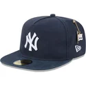 petten-plat-marineblauw-fitted-59fifty-a-frame-championship-side-flag-van-new-york-yankees-mlb-van-new-era
