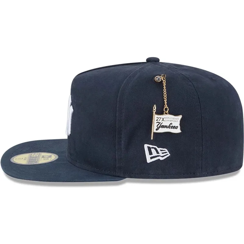 petten-plat-marineblauw-fitted-59fifty-a-frame-championship-side-flag-van-new-york-yankees-mlb-van-new-era