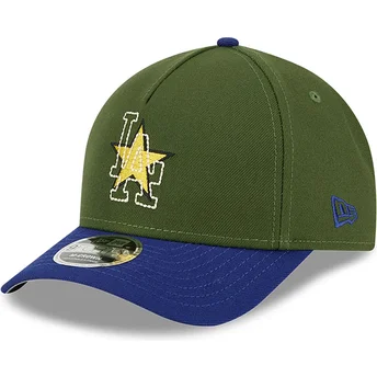 Petten gebogen meerkleurig snapback 9FORTY M-Crown City Feature van Los Angeles Dodgers MLB van New Era