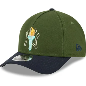 Petten gebogen meerkleurig snapback 9FORTY M-Crown City Feature van New York Yankees MLB van New Era