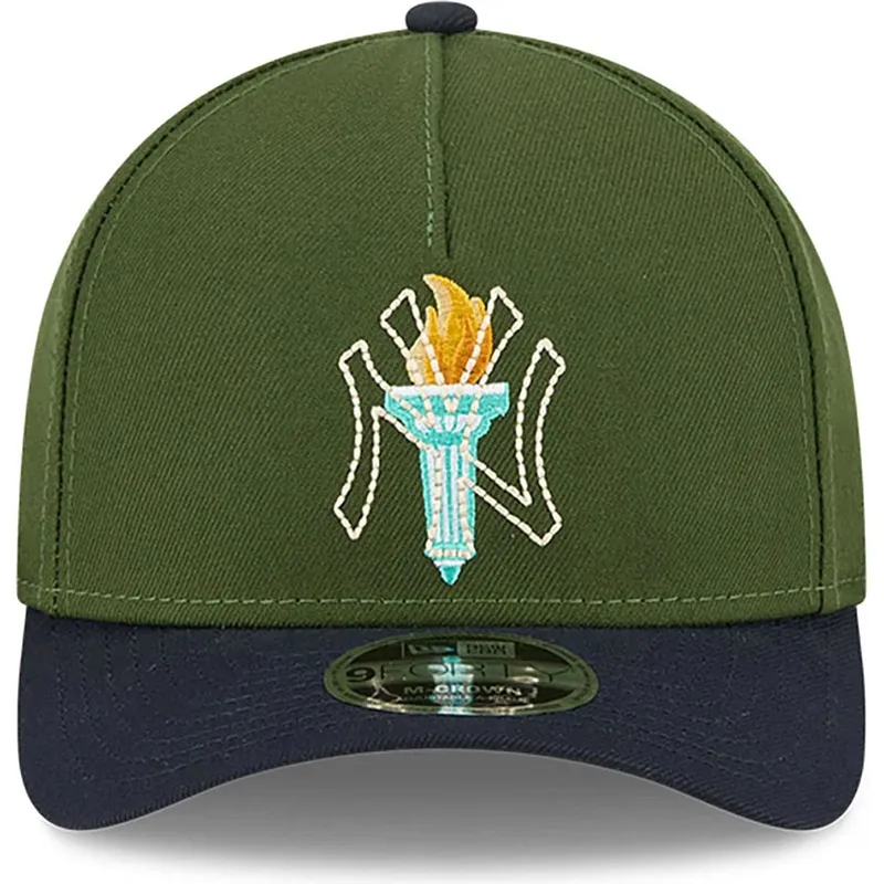 petten-gebogen-meerkleurig-snapback-9forty-m-crown-city-feature-van-new-york-yankees-mlb-van-new-era