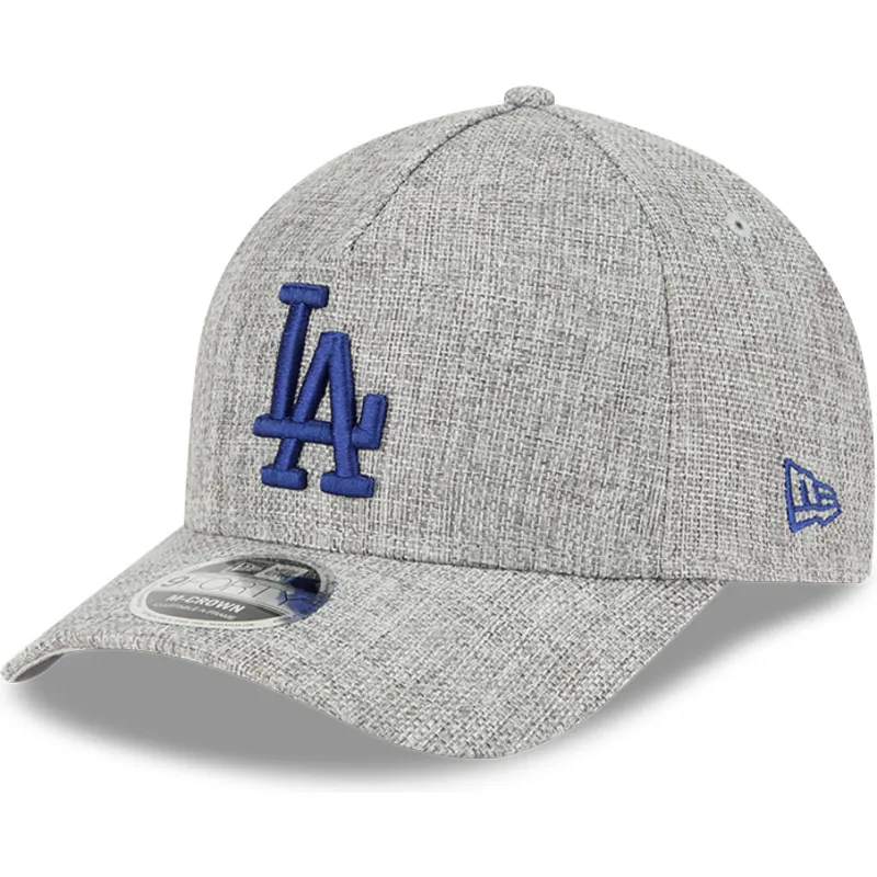petten-gebogen-grijs-snapback-9forty-m-crown-a-frame-cotton-weave-van-los-angeles-dodgers-mlb-van-new-era