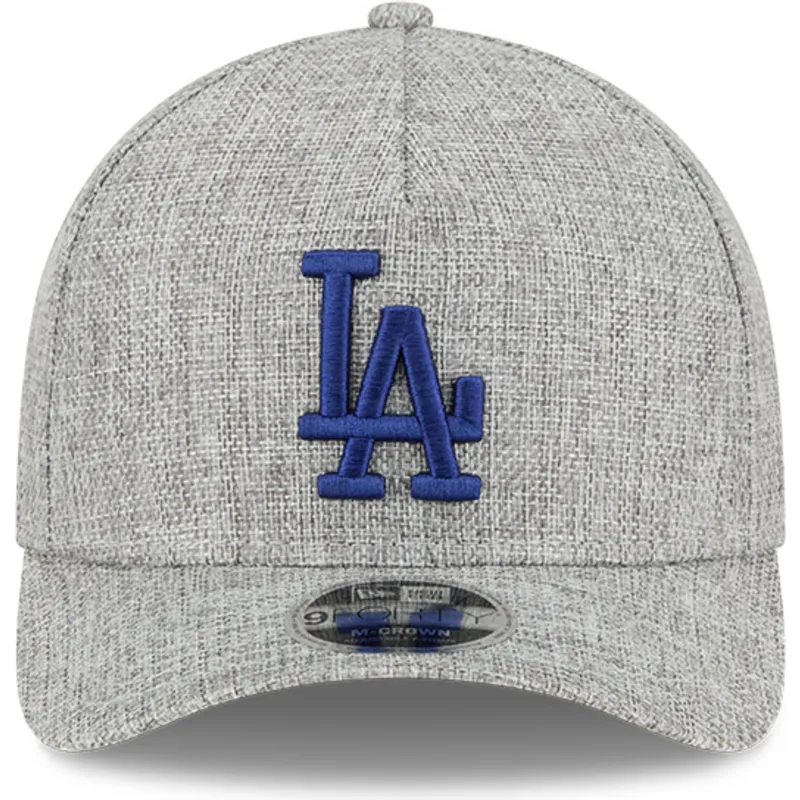 petten-gebogen-grijs-snapback-9forty-m-crown-a-frame-cotton-weave-van-los-angeles-dodgers-mlb-van-new-era