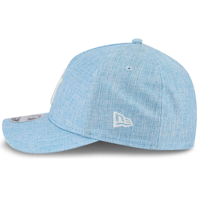 petten-gebogen-blauw-snapback-9forty-m-crown-a-frame-cotton-weave-van-new-york-yankees-mlb-van-new-era