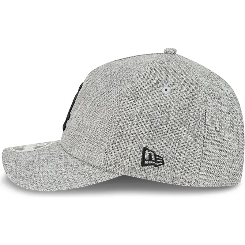 petten-gebogen-grijs-snapback-9forty-m-crown-a-frame-cotton-weave-van-chicago-white-sox-mlb-van-new-era
