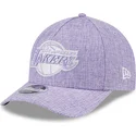 petten-gebogen-paars-snapback-9forty-m-crown-a-frame-cotton-weave-van-los-angeles-lakers-nba-van-new-era