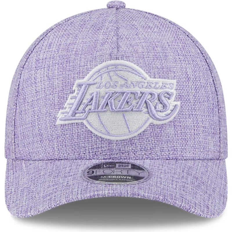 petten-gebogen-paars-snapback-9forty-m-crown-a-frame-cotton-weave-van-los-angeles-lakers-nba-van-new-era