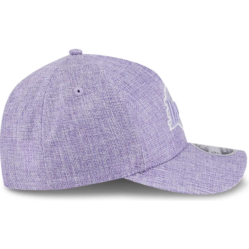 petten-gebogen-paars-snapback-9forty-m-crown-a-frame-cotton-weave-van-los-angeles-lakers-nba-van-new-era