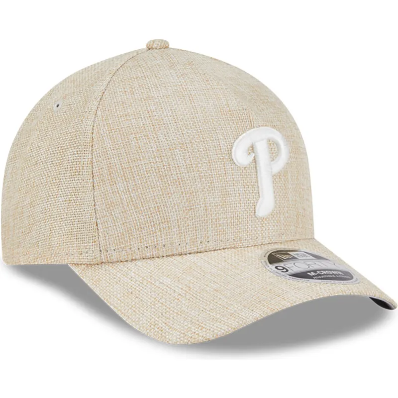 petten-gebogen-beige-snapback-9forty-m-crown-a-frame-cotton-weave-van-philadelphia-phillies-mlb-van-new-era petten-gebogen-beige-snapback-9forty-m-crown-a-frame-cotton-weave-van-philadelphia-phillies-mlb-van-new-era
