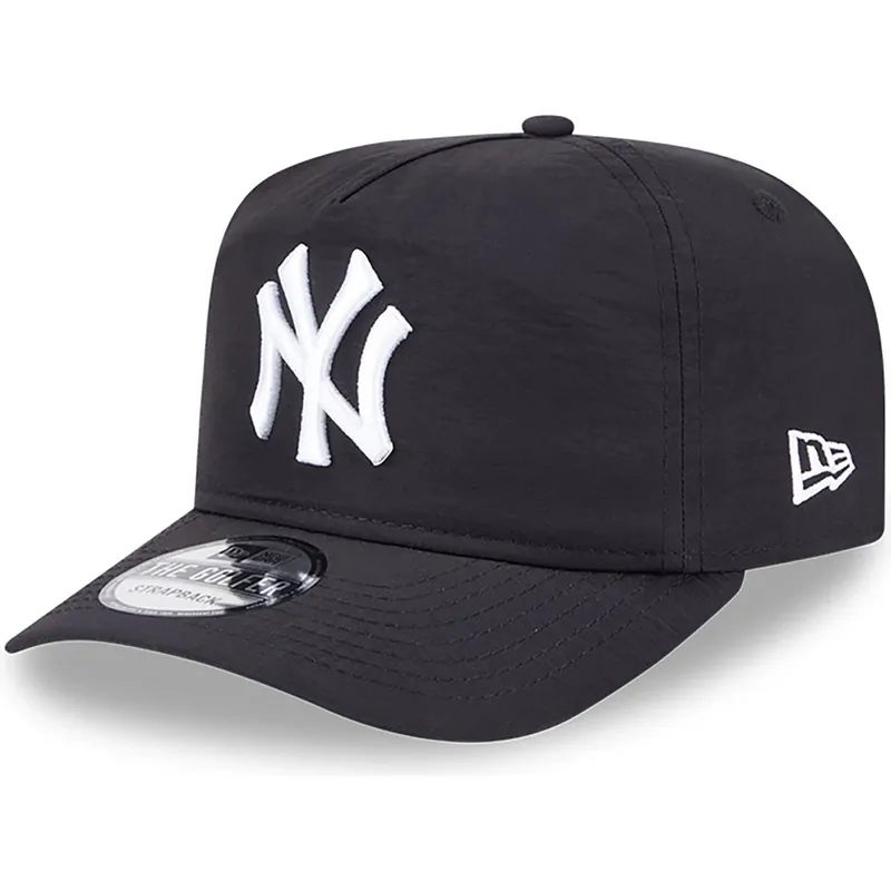 petten-gebogen-zwart-verstelbaar-golfer-everyday-nylon-van-new-york-yankees-mlb-van-new-era