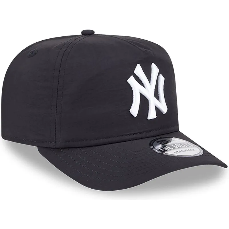 petten-gebogen-zwart-verstelbaar-golfer-everyday-nylon-van-new-york-yankees-mlb-van-new-era