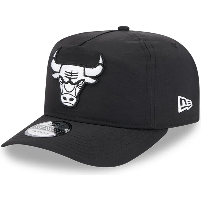 petten-gebogen-zwart-verstelbaar-golfer-everyday-nylon-van-chicago-bulls-nba-van-new-era