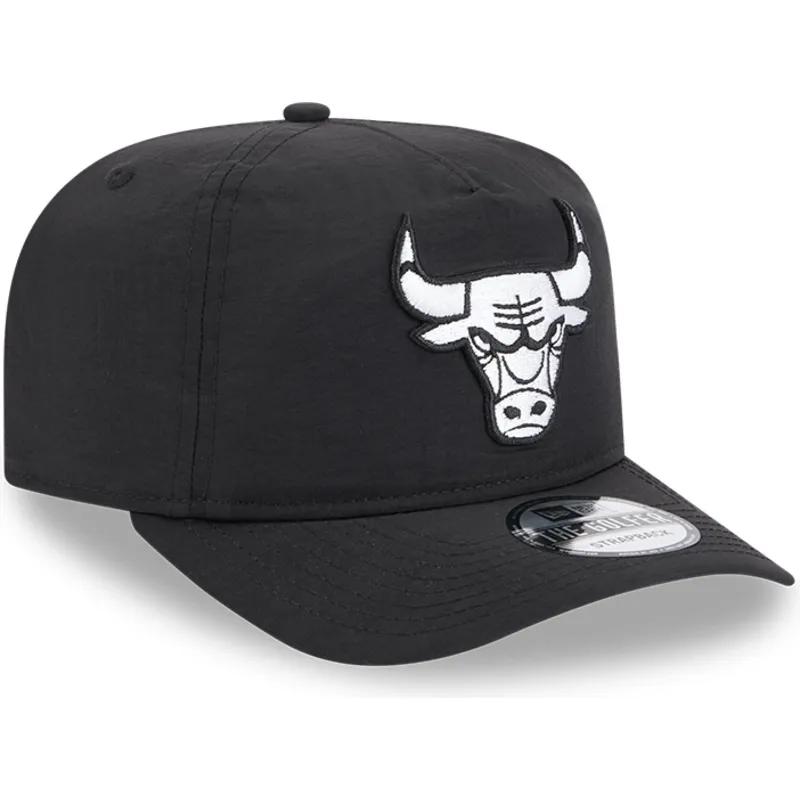 petten-gebogen-zwart-verstelbaar-golfer-everyday-nylon-van-chicago-bulls-nba-van-new-era