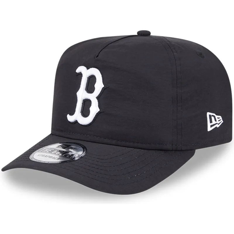 petten-gebogen-zwart-verstelbaar-golfer-everyday-nylon-van-boston-red-sox-mlb-van-new-era