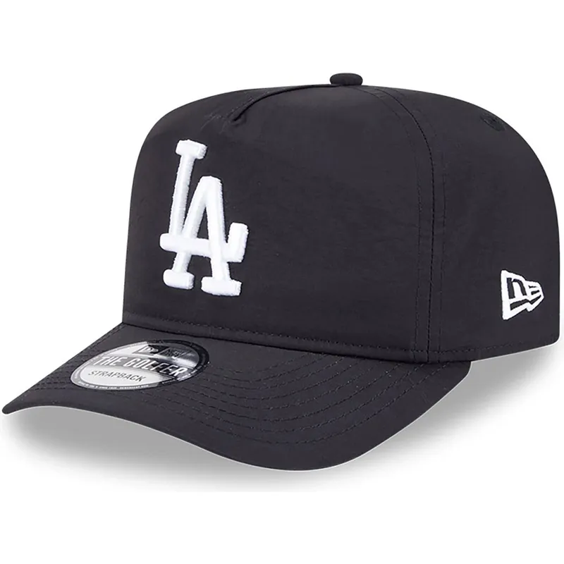 petten-gebogen-zwart-verstelbaar-golfer-everyday-nylon-van-los-angeles-dodgers-mlb-van-new-era
