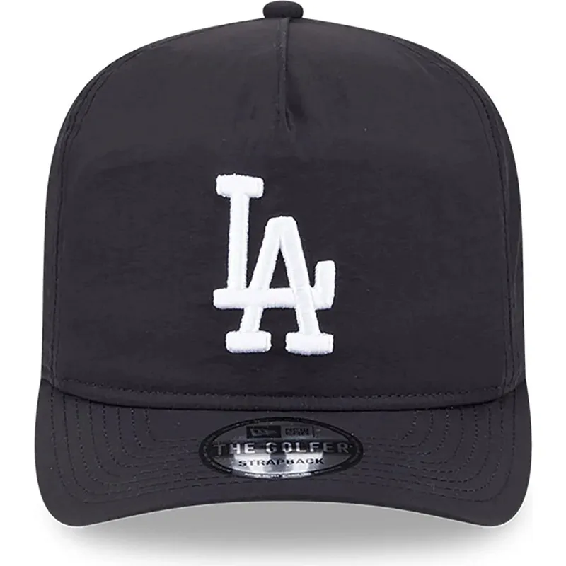 petten-gebogen-zwart-verstelbaar-golfer-everyday-nylon-van-los-angeles-dodgers-mlb-van-new-era