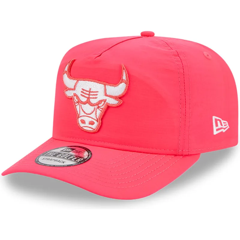 petten-gebogen-roze-verstelbaar-golfer-everyday-nylon-van-chicago-bulls-nba-van-new-era