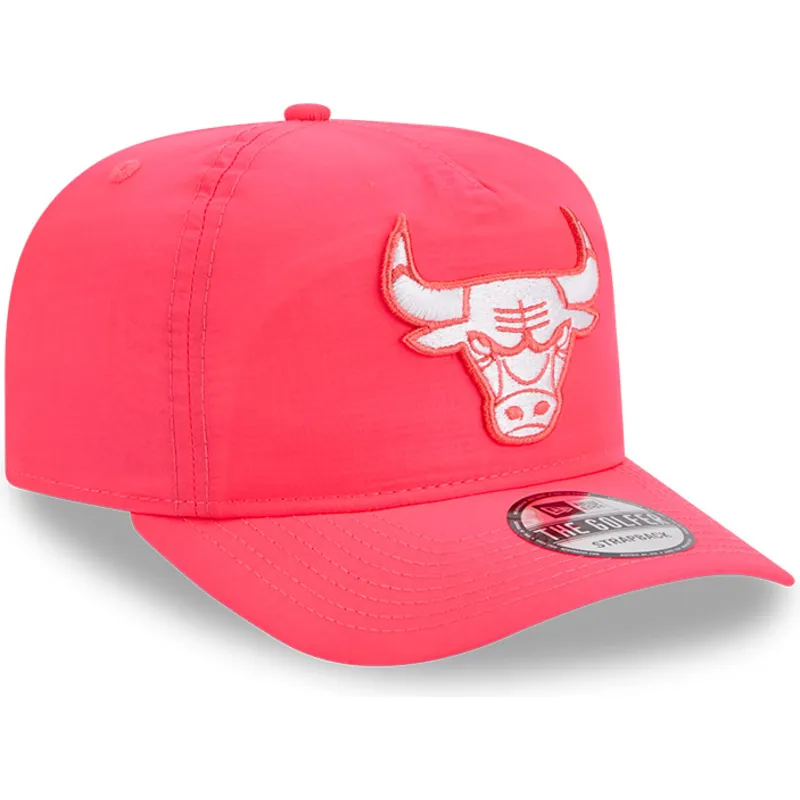 petten-gebogen-roze-verstelbaar-golfer-everyday-nylon-van-chicago-bulls-nba-van-new-era