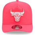petten-gebogen-roze-verstelbaar-golfer-everyday-nylon-van-chicago-bulls-nba-van-new-era