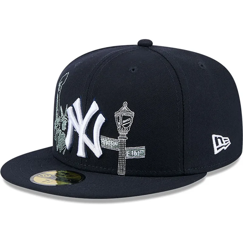 petten-plat-marineblauw-fitted-59fifty-state-stitch-van-new-york-yankees-mlb-van-new-era