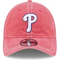 petten-gebogen-roze-verstelbaar-9twenty-washed-contrast-van-philadelphia-phillies-mlb-van-new-era