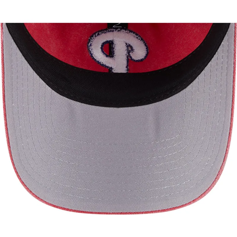 petten-gebogen-roze-verstelbaar-9twenty-washed-contrast-van-philadelphia-phillies-mlb-van-new-era