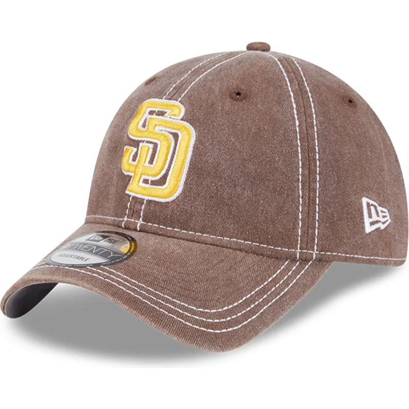 petten-gebogen-bruin-verstelbaar-9twenty-washed-contrast-van-san-diego-padres-mlb-van-new-era petten-gebogen-bruin-verstelbaar-9twenty-washed-contrast-van-san-diego-padres-mlb-van-new-era