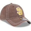 petten-gebogen-bruin-verstelbaar-9twenty-washed-contrast-van-san-diego-padres-mlb-van-new-era