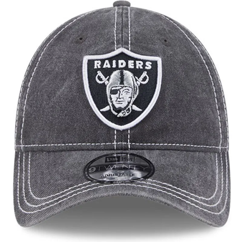 petten-gebogen-grijs-verstelbaar-9twenty-washed-contrast-van-las-vegas-raiders-nfl-van-new-era